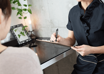 細かく丁寧なカウンセリング